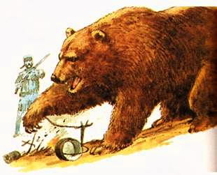 путешественники часто оказывались беззащитными перед нападениями медведей